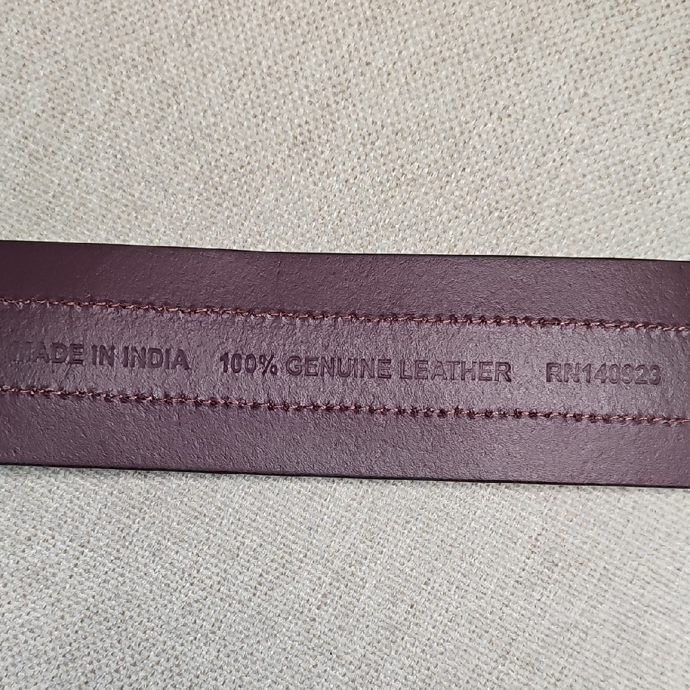 Loft Purple Suede Belt, Silver Buckle - Picture 8 of 10